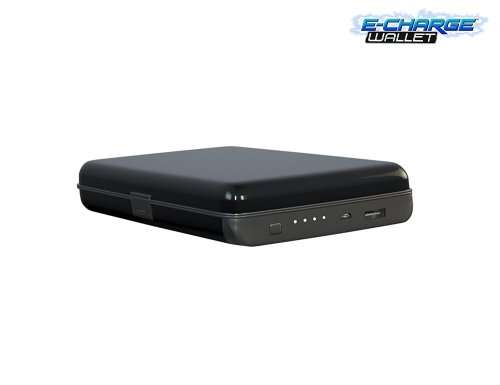 Bell Howell E-Charge Wallet with RFID Protected Technology Plus Phone Charger