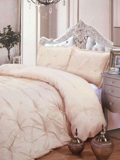 12pc Solid Cream Queen Comforter Set