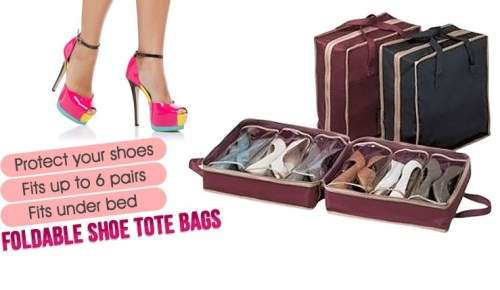 NEW 6 Pair Holder Shoe Tote Bag