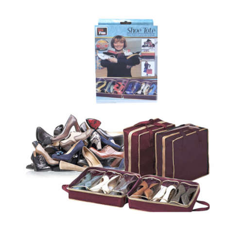 NEW 6 Pair Holder Shoe Tote Bag