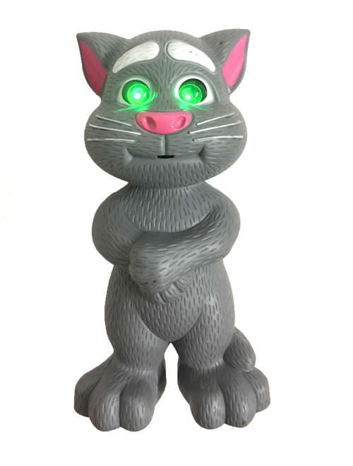 Talking Tom Cat Toy with Flashing Eyes