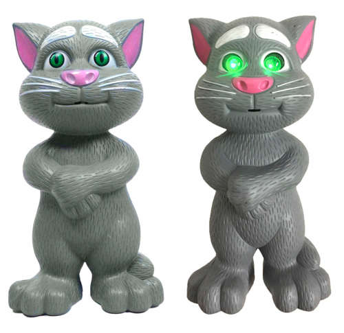 Talking Tom Cat Toy with Flashing Eyes