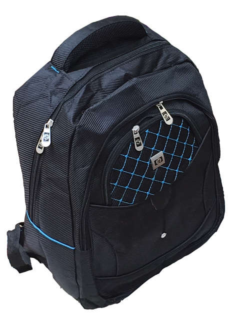 Unisex Black HR Backpack for Laptop School Travel College