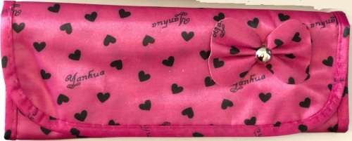 NEW 12 Piece Set Of Make Up Brushes With Roll Up Carry Case