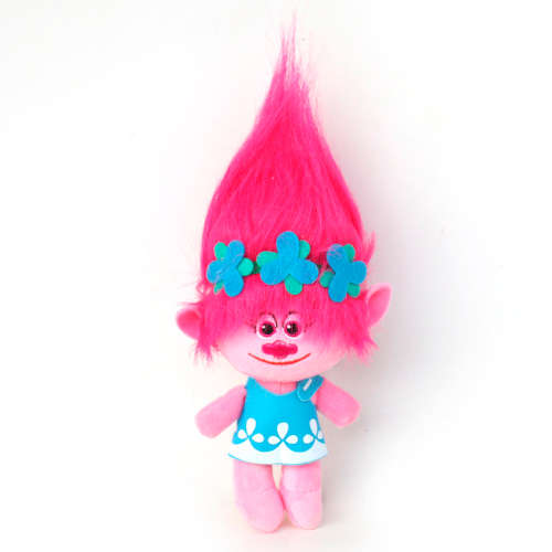 Princess Poppy Trolls Plush Soft Toy Good Luck Trolls with Hook for Hanging