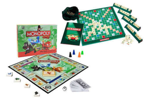 Board Game for Kids - Choose from Monopoly or Scrabble
