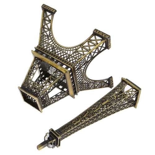 NEW Home Décor Vintage Bronze Tone  Eiffel Tower Model - 32cm