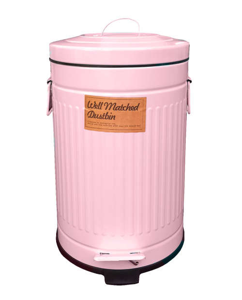 NEW Well Matched Classic Dustbin Choose from PINK or GREEN