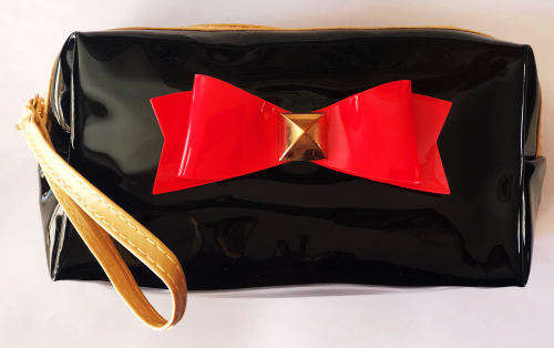 NEW Black Wristlet Clutch Bag for Travel, Cosmetics, Gift and Ladies