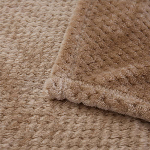 Waffle Coral Fleece Soft Throw - 200cm x 150cm