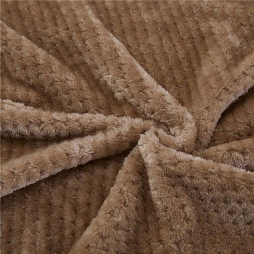 Waffle Coral Fleece Soft Throw - 200cm x 150cm