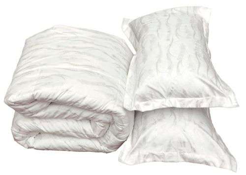 100% Duck Feather White Duvet with Two Pillow Cases