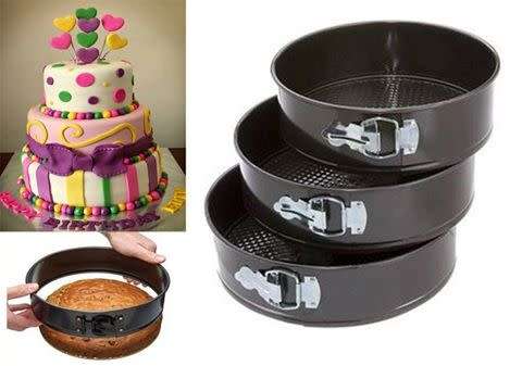 3pc Set Of Round Baking Mold Pans