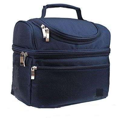 NEW Insulated Double Decker Lunch Box Bag