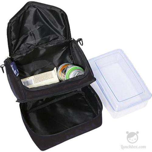 NEW Insulated Double Decker Lunch Box Bag