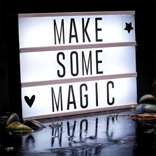 LED Cinematic A4 Lightbox with 96 Cards(Numbers, Alphabets & Symbols)