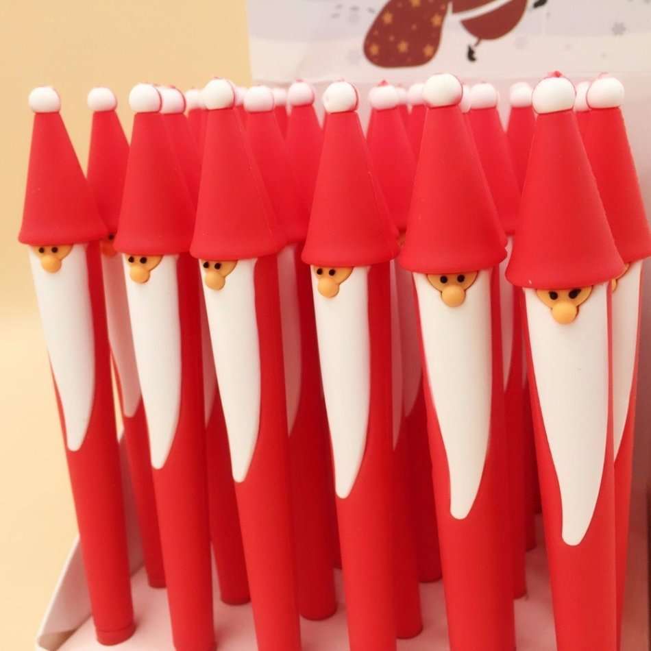 Cute Red Santa Ballpoint Gel Pen - Christmas Special !