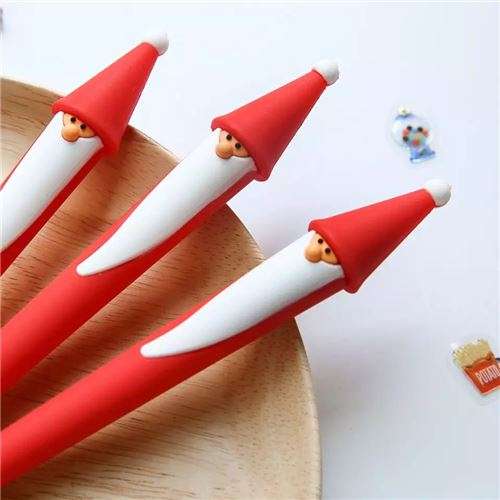 Cute Red Santa Ballpoint Gel Pen - Christmas Special !