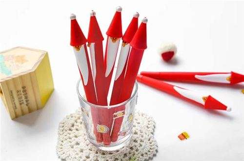 Cute Red Santa Ballpoint Gel Pen - Christmas Special !