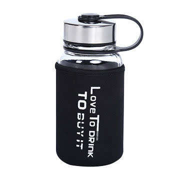 Glass Water Bottle High Capacity BPA-Free (1000ml)