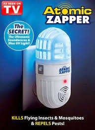 ULTRASONIC PEST REPELLER & INSECT ZAPPER IN 1! ATOMIC ZAPPER