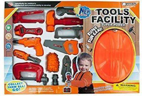 15 Piece Kids Facility Super Power Tools Set