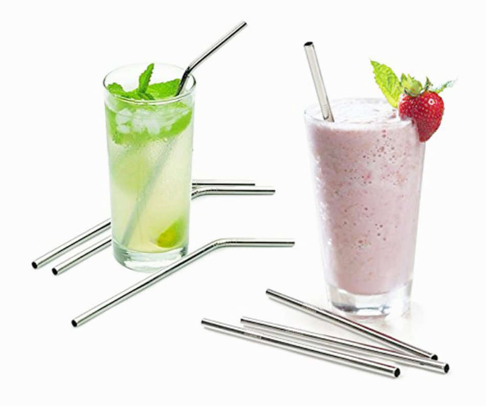 5pc Stainless Steel Reusable Straws Set