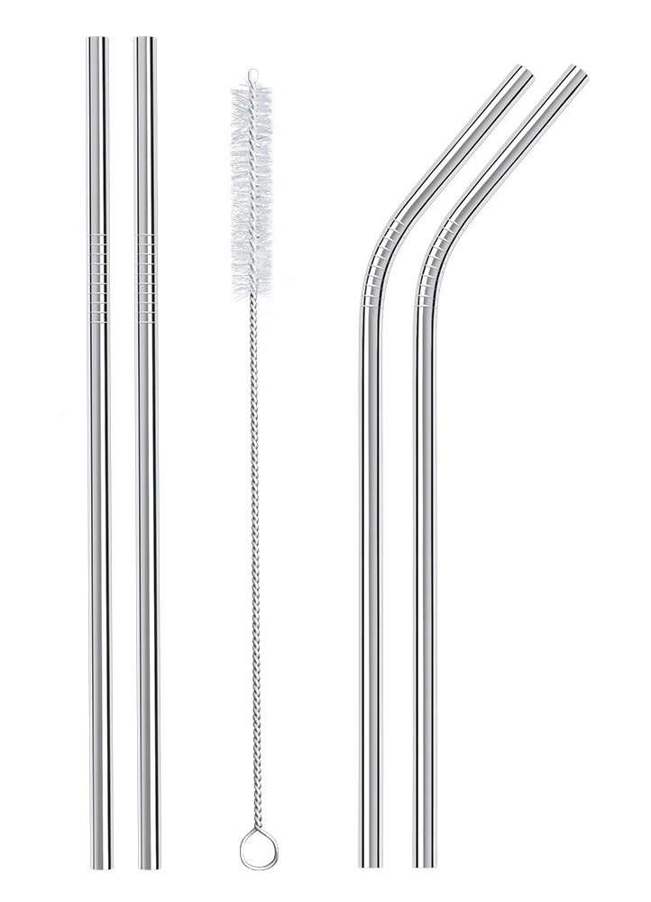 5pc Stainless Steel Reusable Straws Set