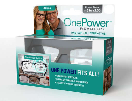 One Power Reader Unisex Glasses- Power from +.5  to +2.50