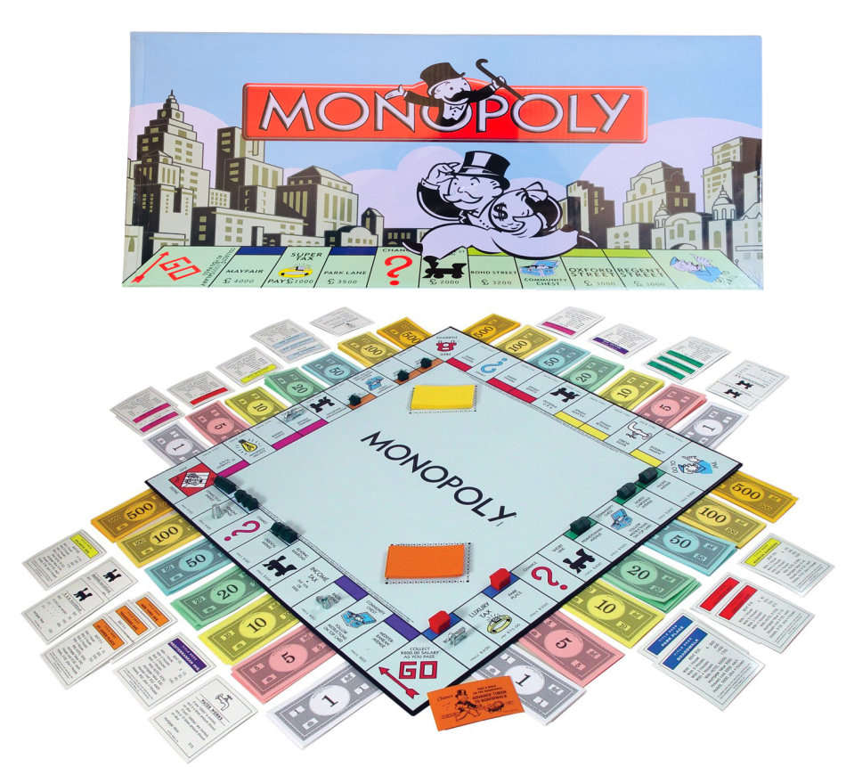 Big Monopoly Board Game The Classic Edition Money in The Bag