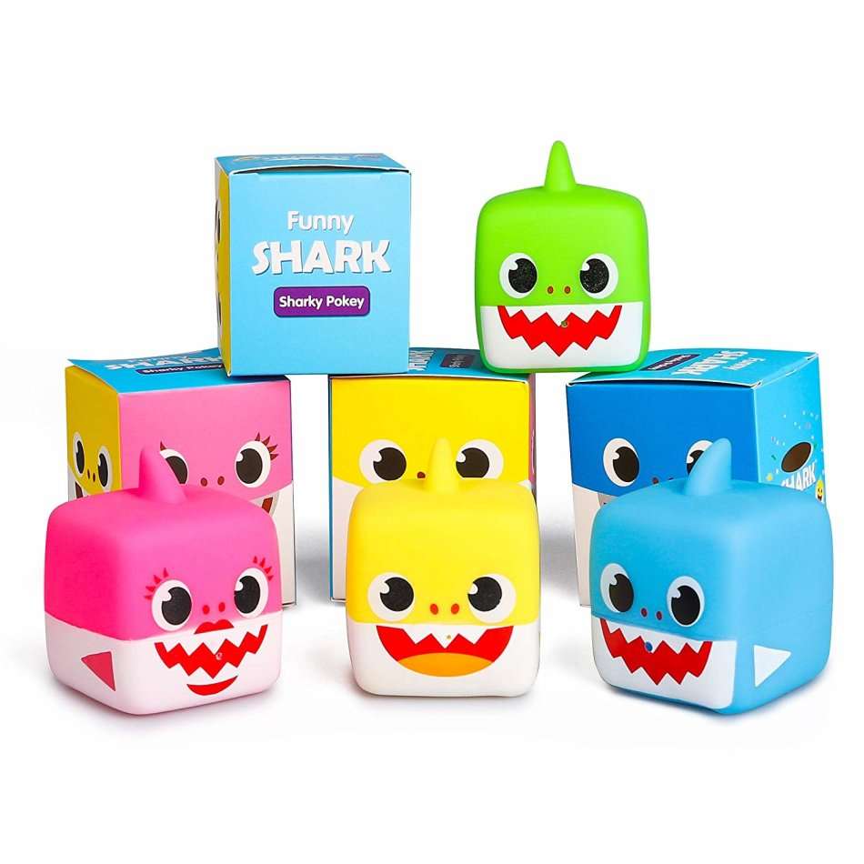 Little Floating Rubber Shark Light and Sound Bathtub Toy: Sings The Nursery Rhyme "Baby Shark"