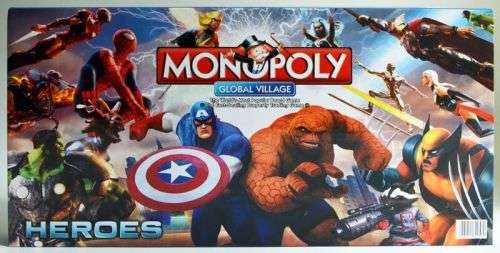 Monopoly Global Village Heroes Board Game