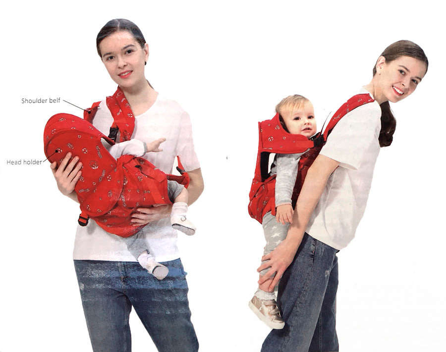 Baby Carrier Bag (For 0-36 months old babies) - Use in 6 Different Ways