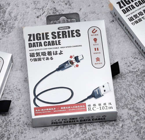 Remax Zigie Series High Speed Stable Fast Charging Magnetic Data Cable - Type Micro