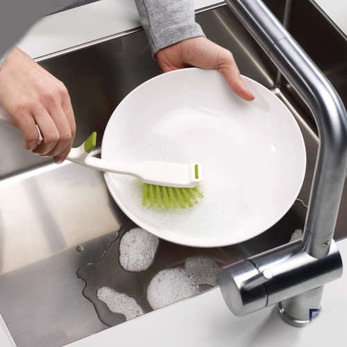 Sink Tidy Set Kitchen Utensils/Plates Cleaning Brush with Sponge Holder