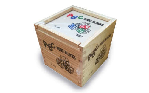 27pc Wooden Educational ABC Blocks