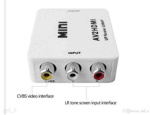 Mini AV to HDMI Converter Adapter Connector 1080P Full HD
