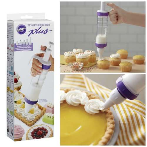 Desert Decorator Plus Cake Decorating Tool - Includes 5 decorating Tips