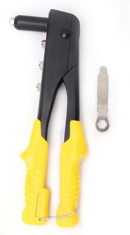 Heavy Duty Riveter 254MM/10 In Steel Rivet Tool Gun Includes Different Sizes Rivets