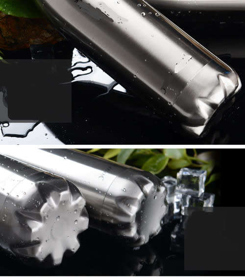 NEW NIB STAINLESS STEEL CUP VACUUM THERMOS FLASK WATER BOTTLE 1000ML