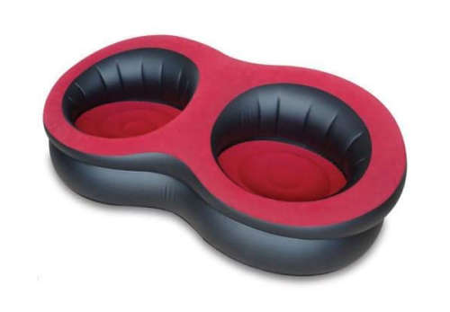 Flocking Inflatable Double Seat Relaxing Sofa Chair