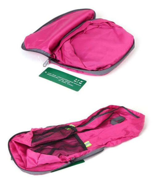 Waterproof Travel Light Weight Foldable Sports Backpack - Pink