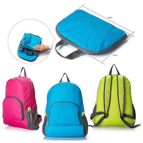 Waterproof Travel Light Weight Foldable Sports Backpack - Pink