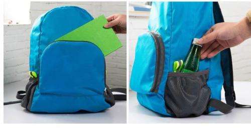 Waterproof Travel Light Weight Foldable Sports Backpack - Pink