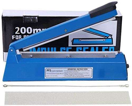 Heavy Duty Impulse Plastic Sealer 200mm - Great for PP/PE Bags