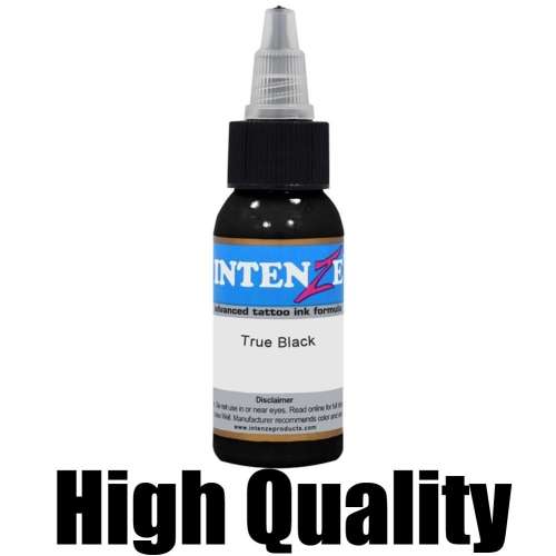 Intenze Tattoo Ink True Black : 30ml Bottle(Advanced Tattoo Ink Formula)