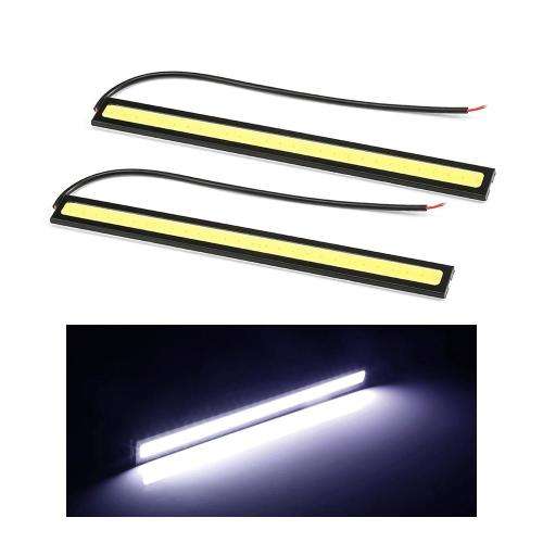 2x 17cm 12V COB LED DRL Driving Daytime Running Lights(Waterproof)