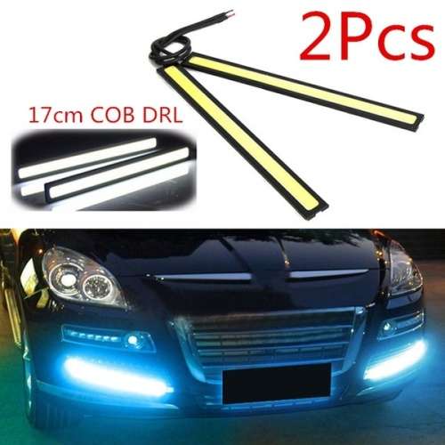2x 17cm 12V COB LED DRL Driving Daytime Running Lights(Waterproof)