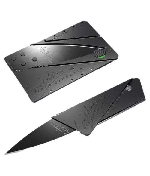 Credit Card Foldable Knife for Snorkeling, Hunting, Survival Rescue Army Knife