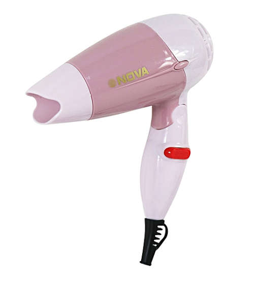 New Nova Professional Mini Hair Dryer Foldable, Great for Travel 1000W (NV1395)